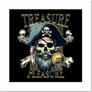 Treasure Pleasure: Pirate & Skull Revelry Posters and Art
